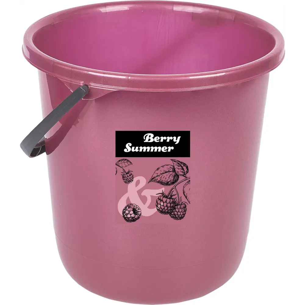 Ведро Berry Summer 12 л пластик розовый 84802334 STLM-2170518 Santreyd 