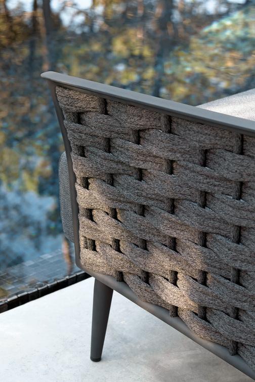 MNST329 1 мест.ная лава веревка 45мм антрацит Manutti Cascade - Вид №8