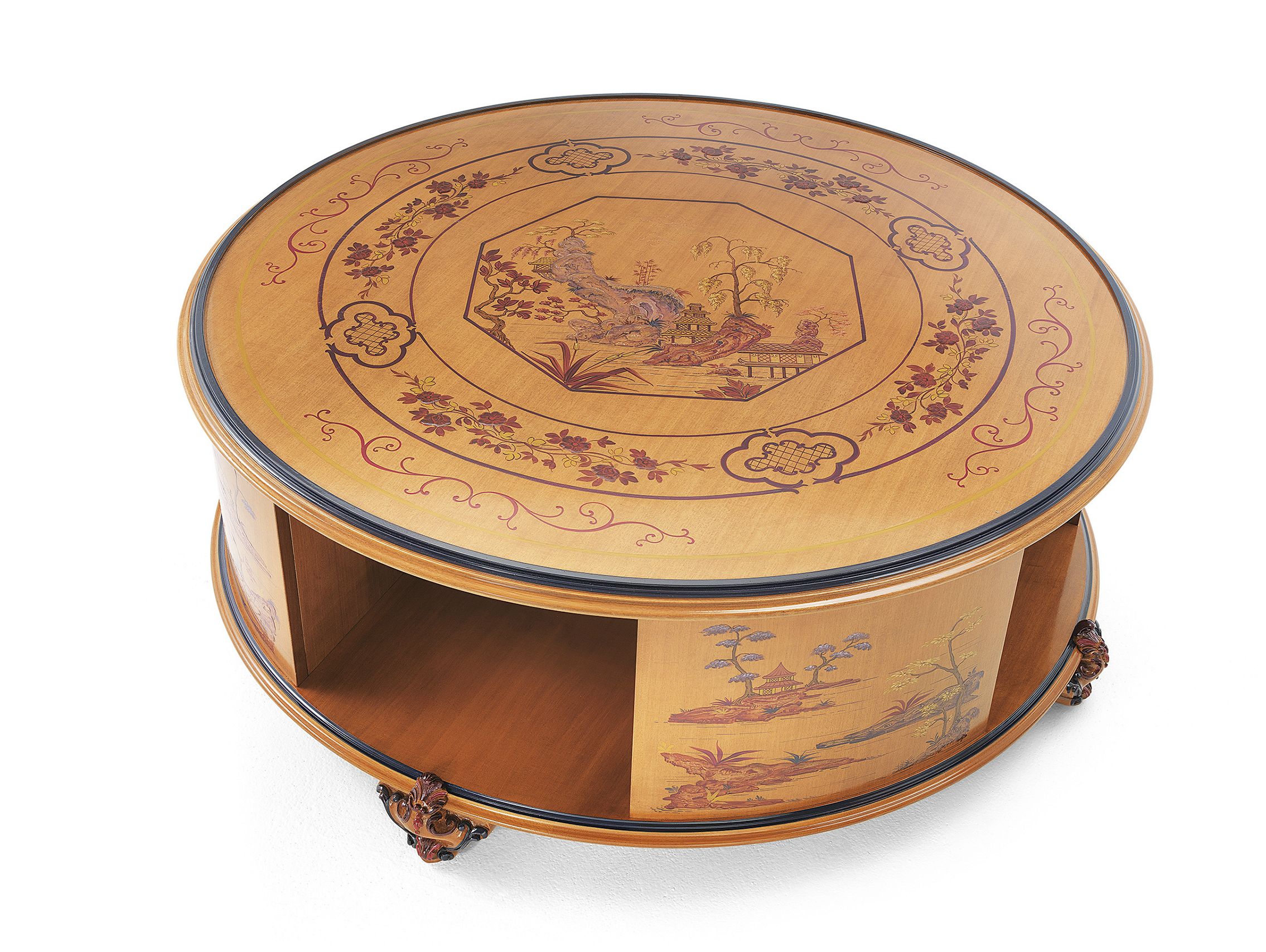 Круглый деревянный журнальный столик OAK Галерея ARCH-00106794 - Вид №1