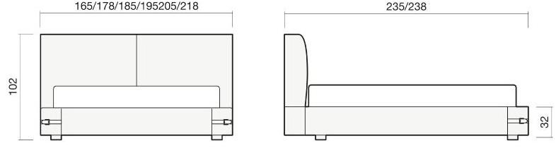 Chaarme Letti Съемная тканевая кровать sun-id-1361267 - Вид №4