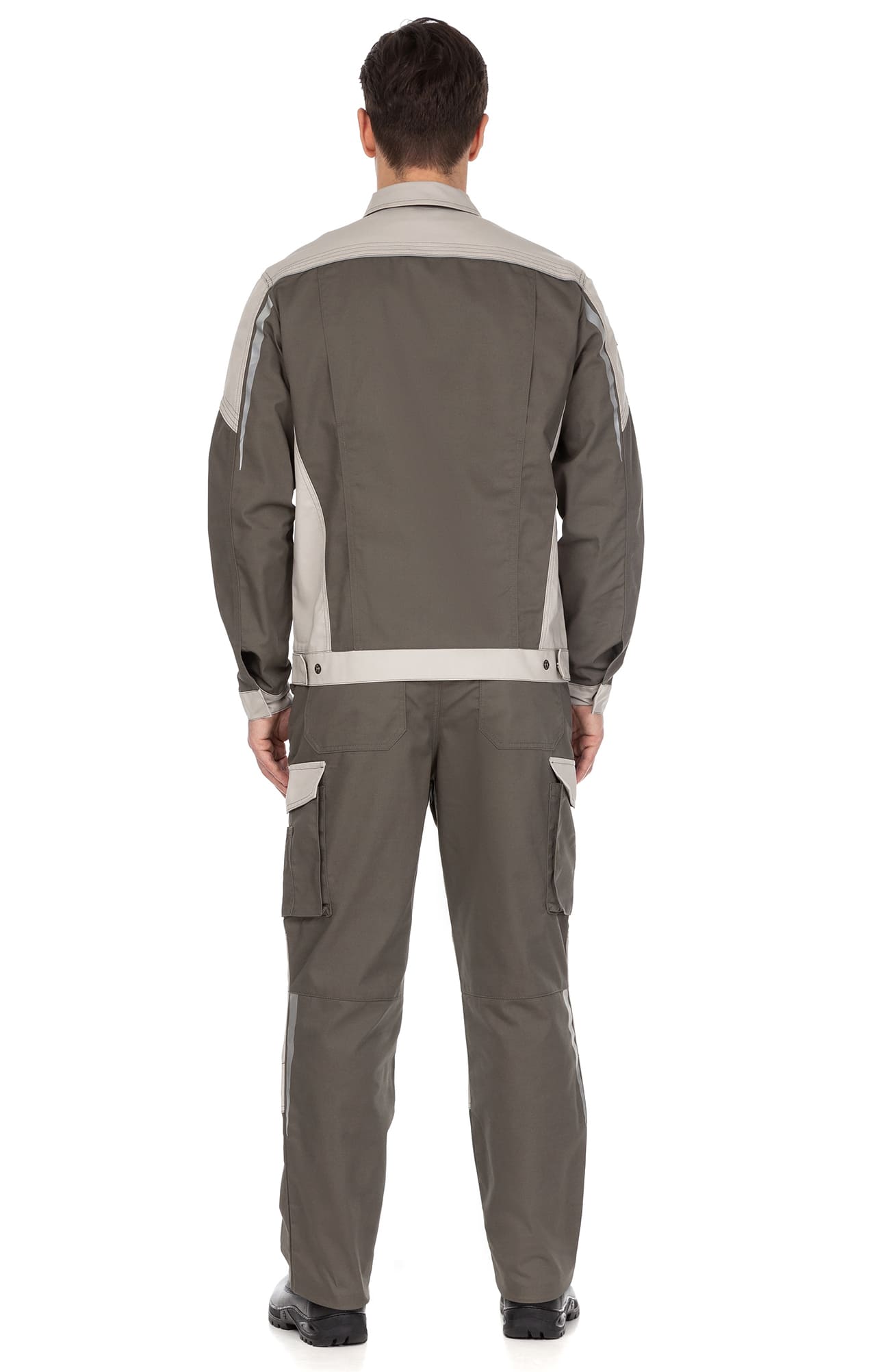 4991522 Костюм  NEW 2 серый хаки с серым песком STATUS  Летняя спецодежда  размер 64-66/170-176  - Вид №14