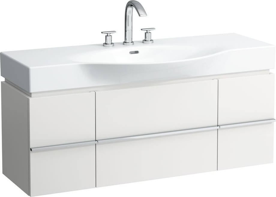 H4013020759991 Шкафчик под раковину, для раковин 811704, 812704, 2 выдвижных ящика с 2 дверцами, 2 стеклянные полки LAUFEN PRO