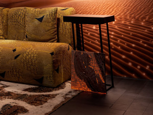 Светящаяся тканевая панель с оптическим волокном