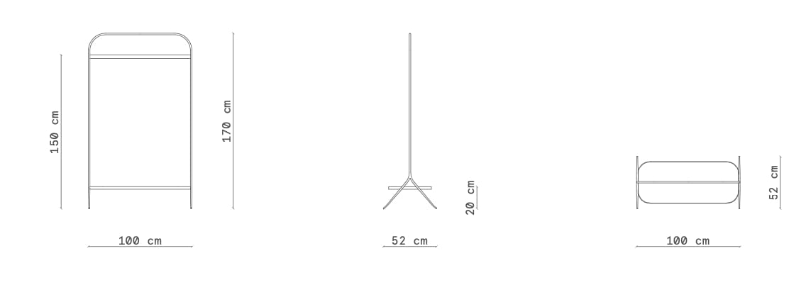 Напольная вешалка из кованого железа Lispi Himalia ARCH-00046423 - Вид №7