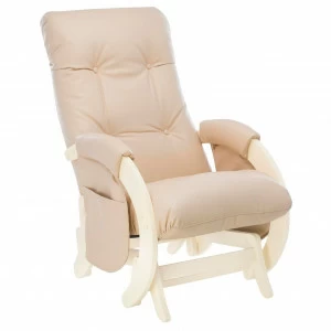 Кресло для кормления с карманами Smile дуб шампань, экокожа Polaris Beige MILLI  00-3833207 Бежевый