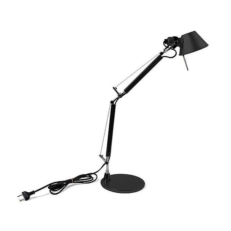 Настольная лампа 37х45см черная Tolomeo Micro A011830 ARTEMIDE  00-3883002 Коричневый;черный  - Вид №1