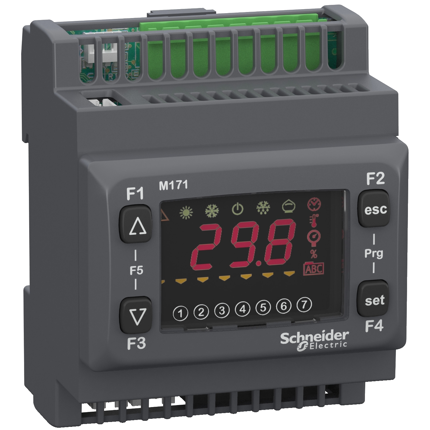 TM171ODM22S Опт ПЛК М171,дисплей,22 I/O,Modbus,2 SSR Schneider Electric HVAC ПЛК Modicon 
