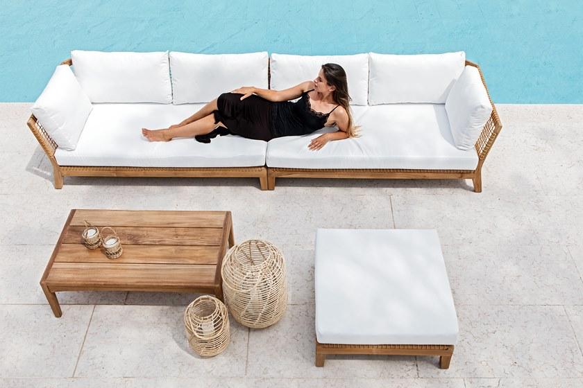 cbdesign Правый / левый модуль для модульного дивана из тика Vienna Tj 384 / 385 - Вид №7