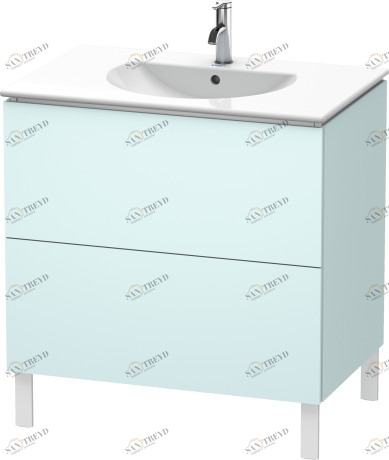 LC660600909 L-Cube Тумбочка напольная Светло-голубой матовый декор Duravit
