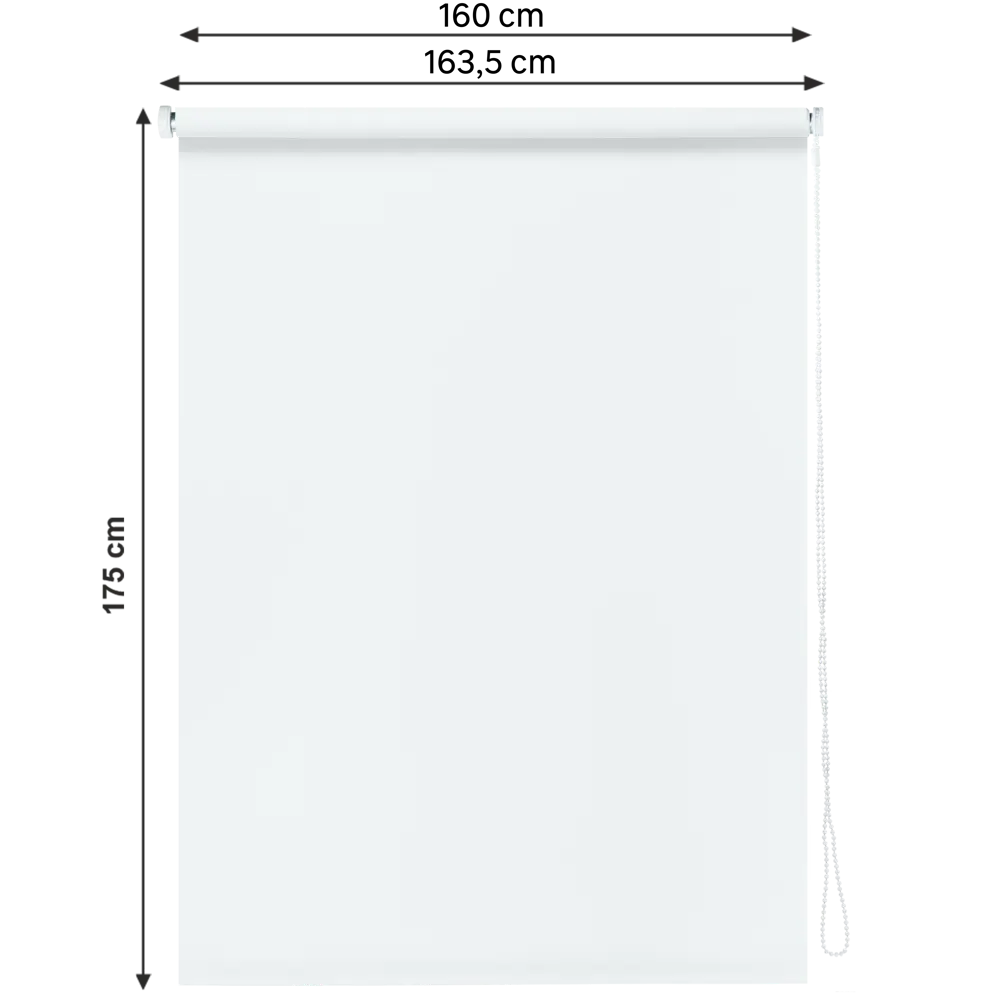 Штора рулонная блэкаут Inspire Santos 160x175 см белая White 0 STLM-2157576 - Вид №1