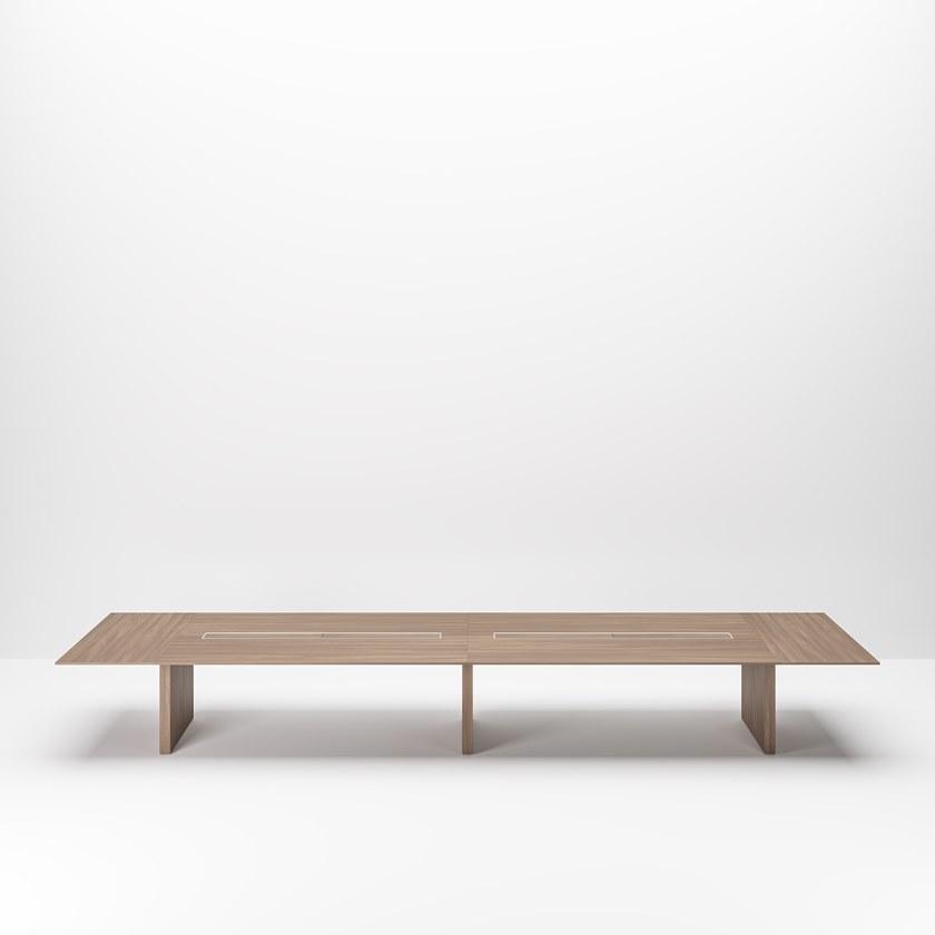 PROF Прямоугольный стол для совещаний с системой управления кабелями Slim sun-id-1395706 - Вид №3