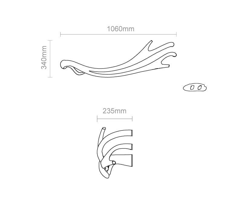 Полотенцесушитель из нержавеющей стали P&Bhusri Master Art Style ARCH-00130571 - Вид №5