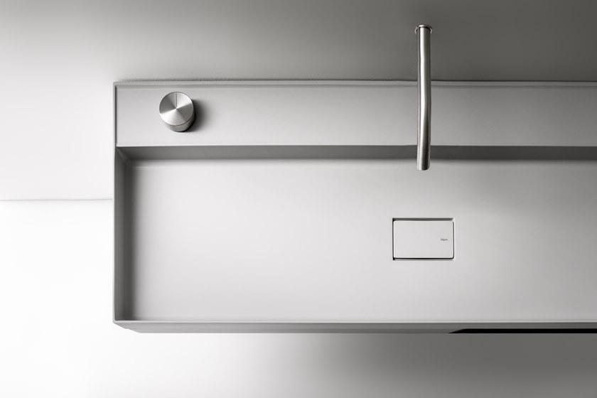 FALPER Смеситель для умывальника настенный из нержавеющей стали на 2 отверстия Acquifero sun-id-1450142 - Вид №8