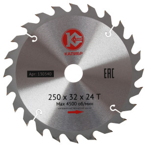 Диск пильный Калибр 250x32x24z 1241020