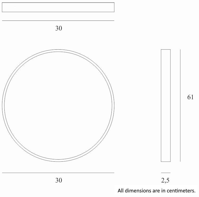 Ethnicraft Круглый поднос из дерева и стекла Bright abstract 20528 - Вид №3