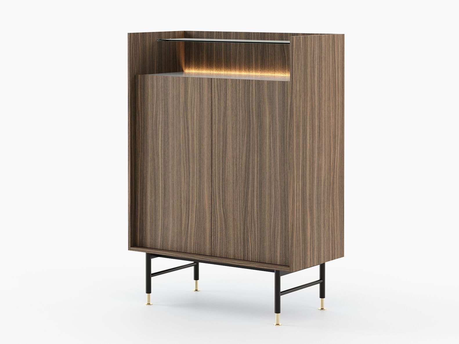 Деревянный барный шкаф со встроенным освещением Laskasas Essence ARCH-00085080