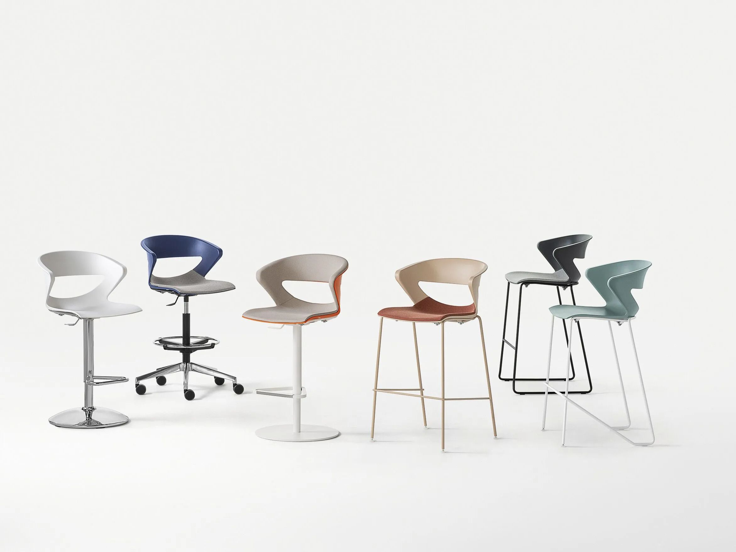 Полипропилен поворотный офисный стул Kastel Kicca ARCH-00125536 - Вид №2