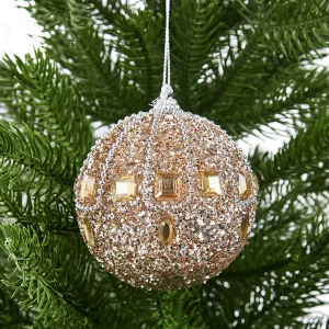 Елочный шар KREAFORTA с золотым блеском ø8 см 89420667