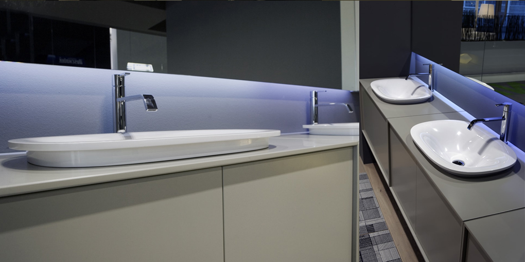 TRIOVALE Накладная раковина под столешницу  овальная Antoniolupi  - Вид №1