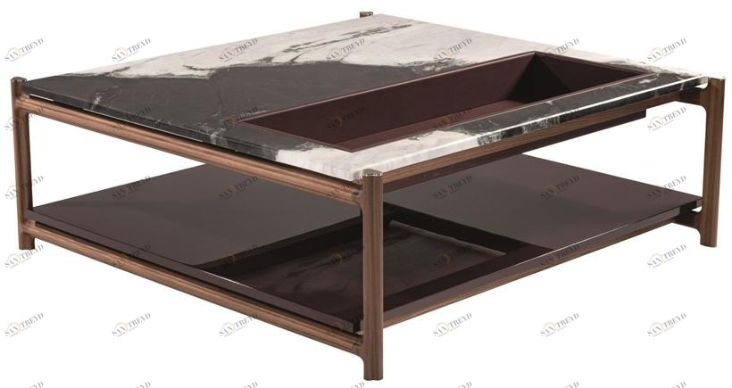 Visionnaire Низкий квадратный мраморный журнальный столик King's cross sun-id-1497281