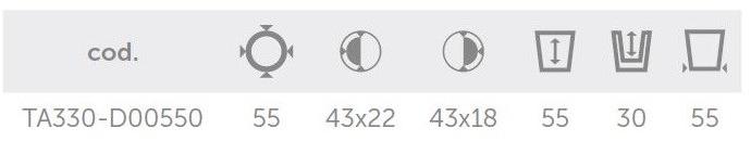 Lyxo Design Круглый журнальный столик из полиэтилена с ведерком для льда Home fitting Ta330-d00550  - Вид №3