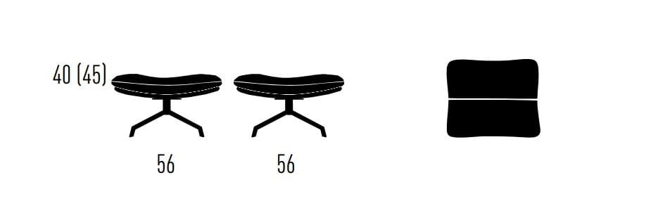 Мягкая поворотная спицевая подставка для ног KFF Arva ARCH-00087984 - Вид №7