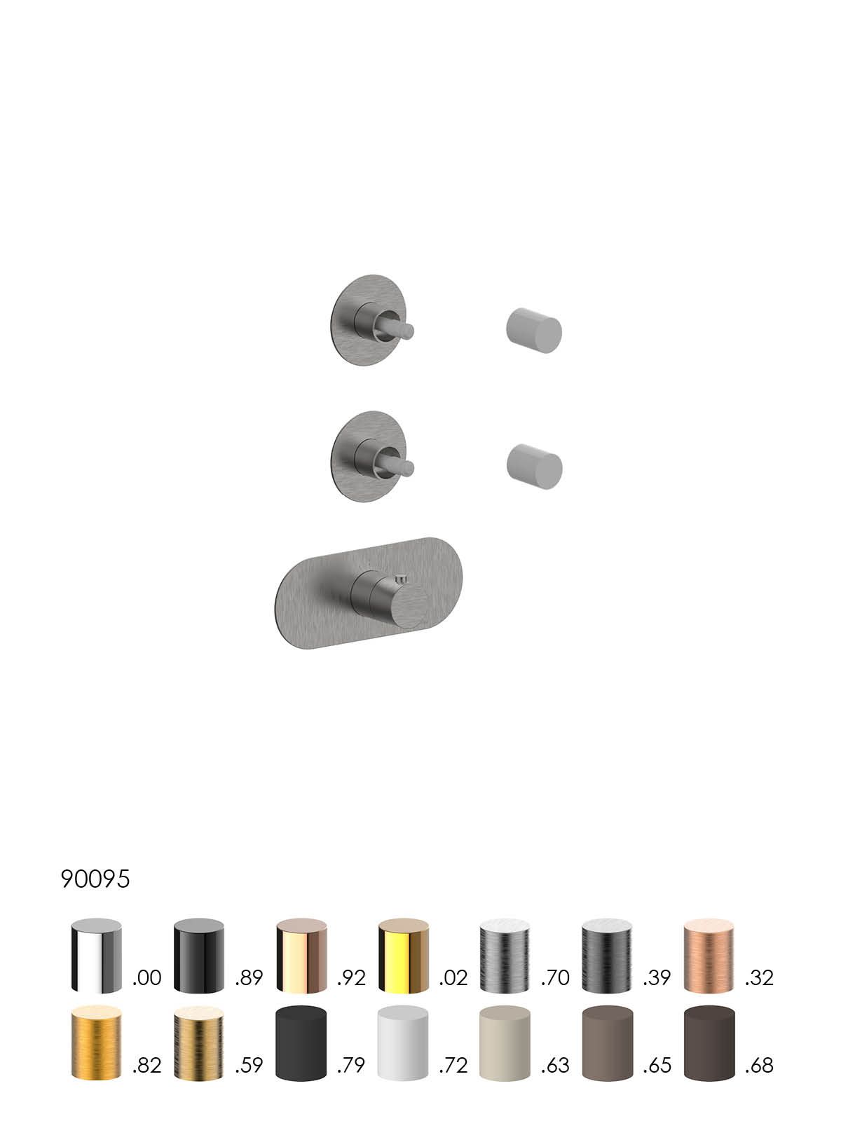 Термостатический смеситель для душа с 3 отверстиями Rubinetterie Frattini отдельная эстетика ARCH-00056277 - Вид №13