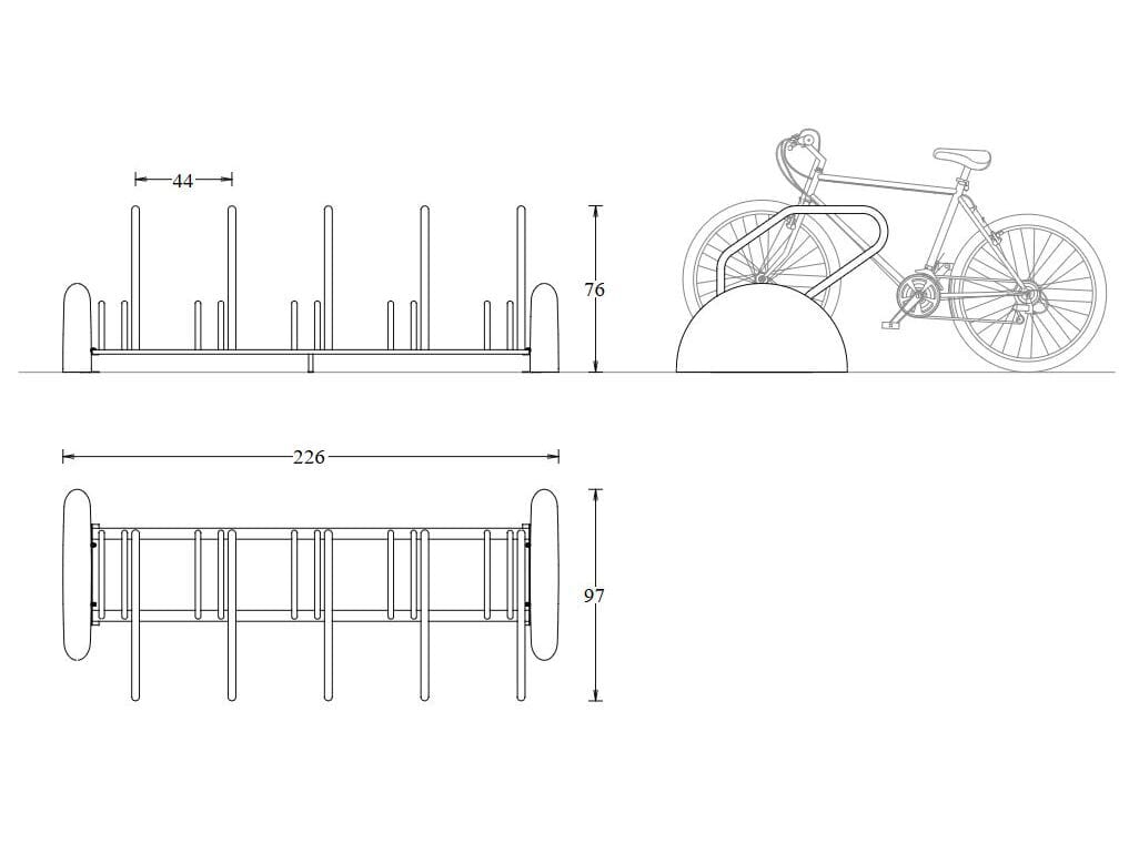 Оцинкованная стальная стойка DIMCAR EDDY ARCH-00043409 - Вид №2