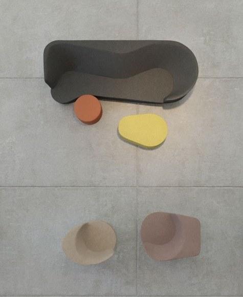 Moroso Круглый пуф из ткани Taba sun-id-1423213 - Вид №6