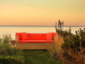 3-местный садовый диван из смолы