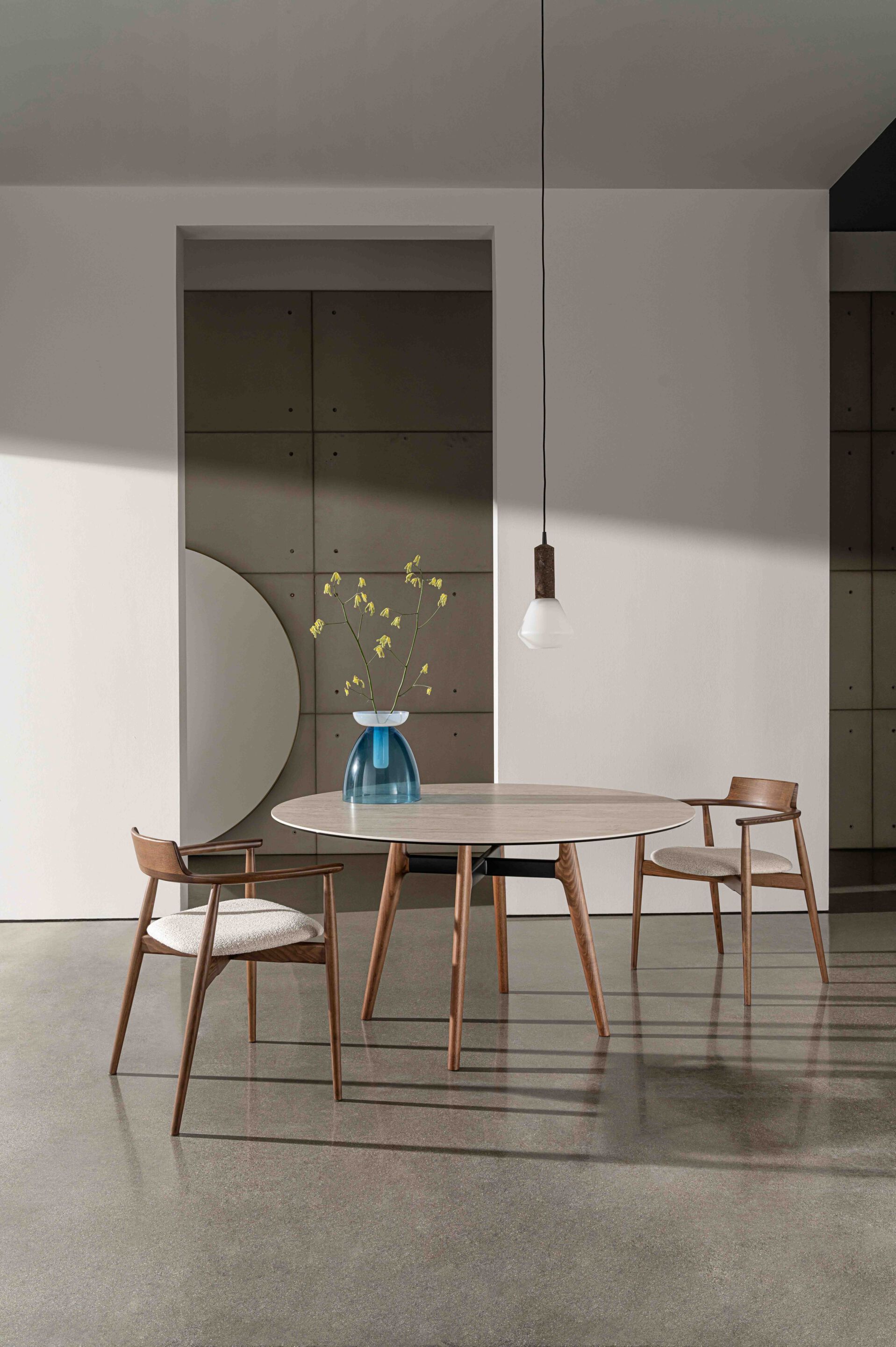 Круглый керамический стол Sovet Italia LEWOOD ARCH-00037661 - Вид №2