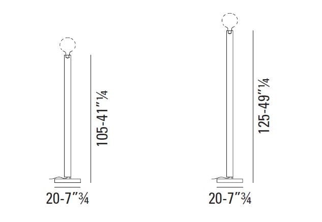 Металлический торшер Vibieffe 7000 маршрутов ARCH-00084476 - Вид №2