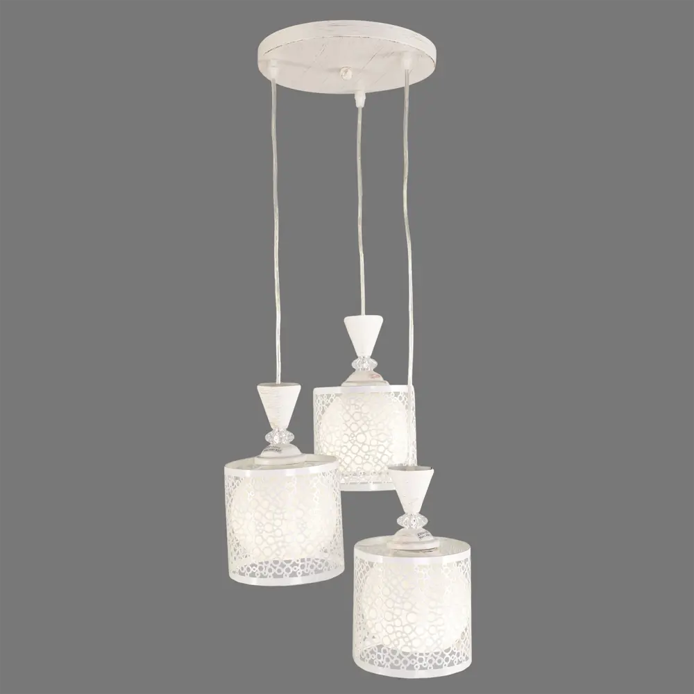 Светильник подвесной Lamplandia Pablo L1186-3, 3 лампы, 9 м², цвет белый STLM-2107075 - Вид №4