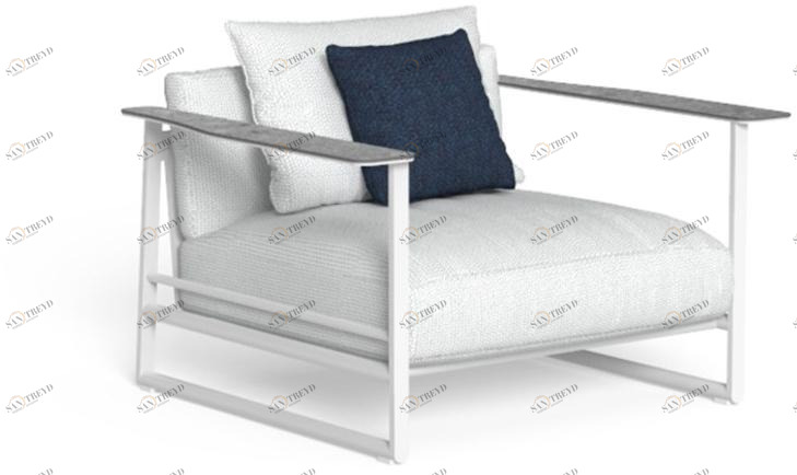 Talenti Садовое кресло с подлокотниками и тканевым основанием Riviera Rivpl