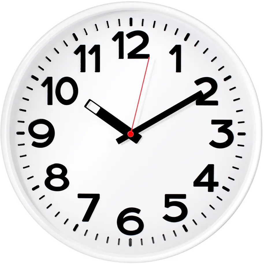 Настенные часы TROYKATIME «Белая классика» с арабскими цифрами 84759068