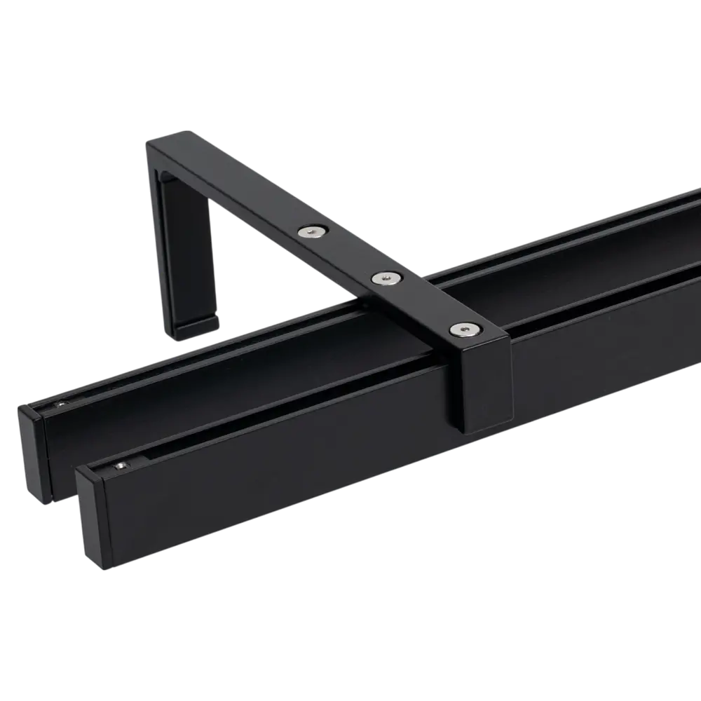 Двухрядный настенный карниз ORBIS Mini 200 см в элегантном черном цвете 89430879 STLM-1575165