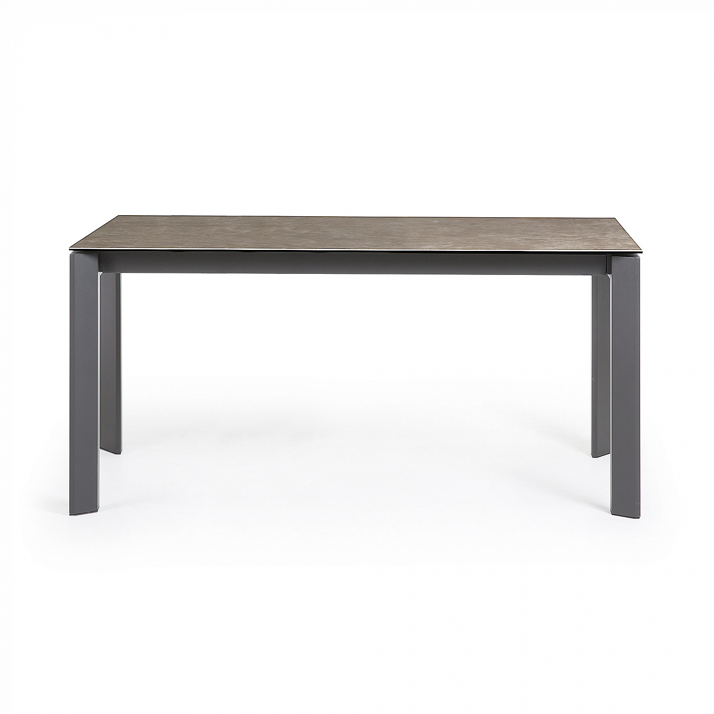 051246 Стол Atta 160 (220) x90 антрацит, серый, керамика La Forma Axis - Вид №2