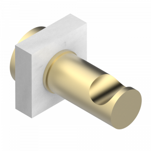 G3V-517 Крючок для халатов одинарный Thg-paris Montaigne marbre blanc Vénus Покрытие PVD матовая латунь