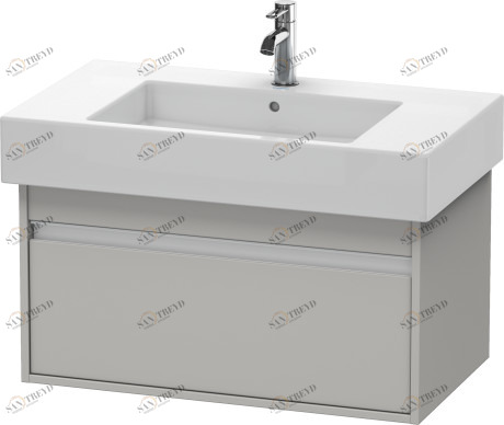 KT669000707 Ketho Тумбочка подвесная Бетонно-серый матовый декор Duravit