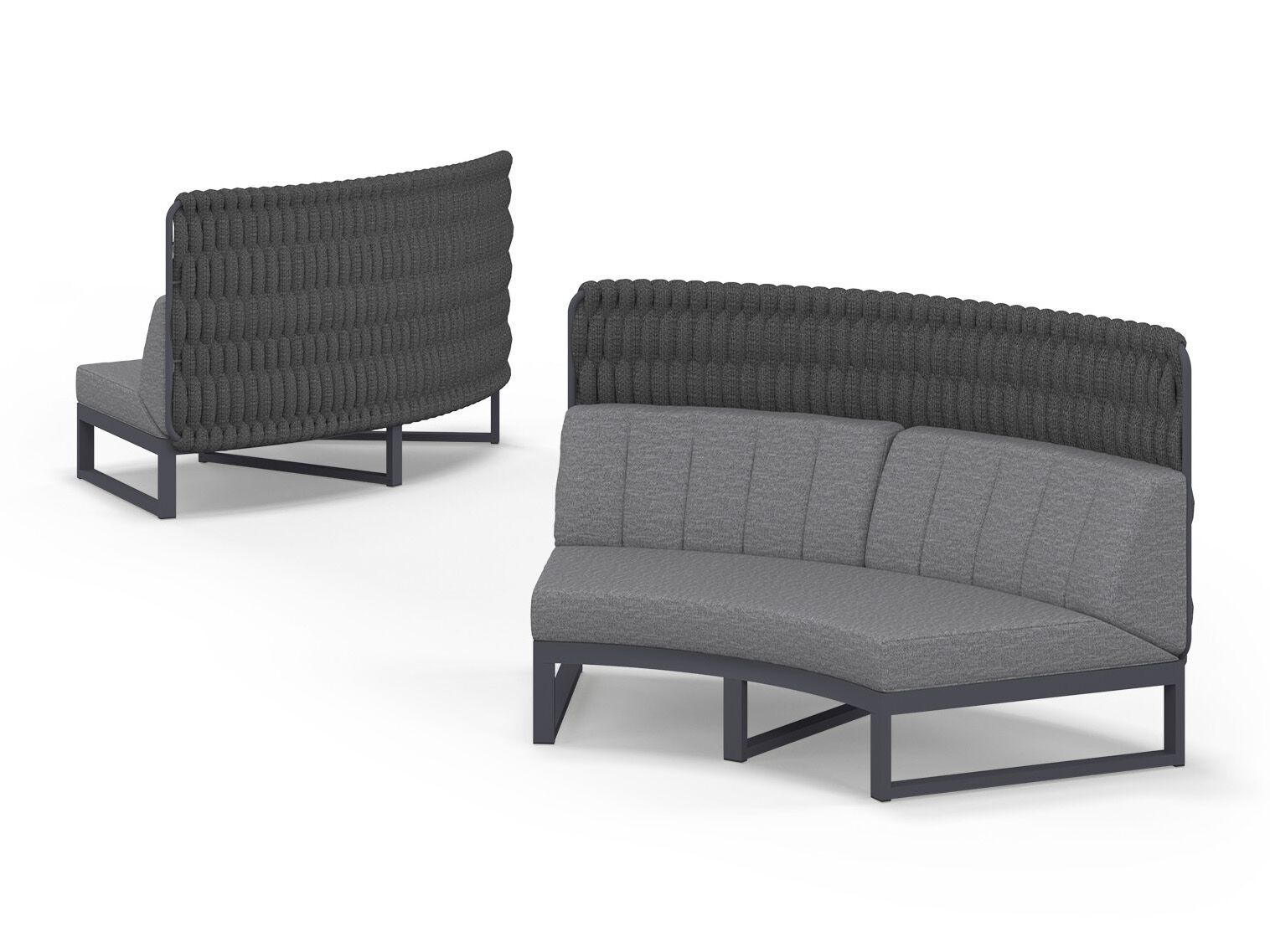 Модульный изогнутый садовый диван с высокой спинкой MAMAGREEN Munia ARCH-00110901 - Вид №8