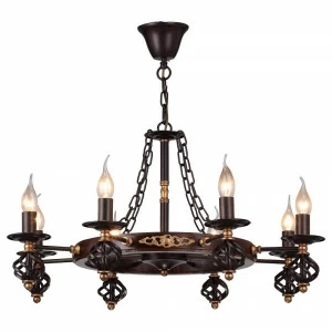 Подвесная люстра Arte Lamp Cartwheel A4550LM-8CK ARTE LAMP ДИЗАЙНЕРСКИЕ, CARTWHEEL 056541 Коричневый