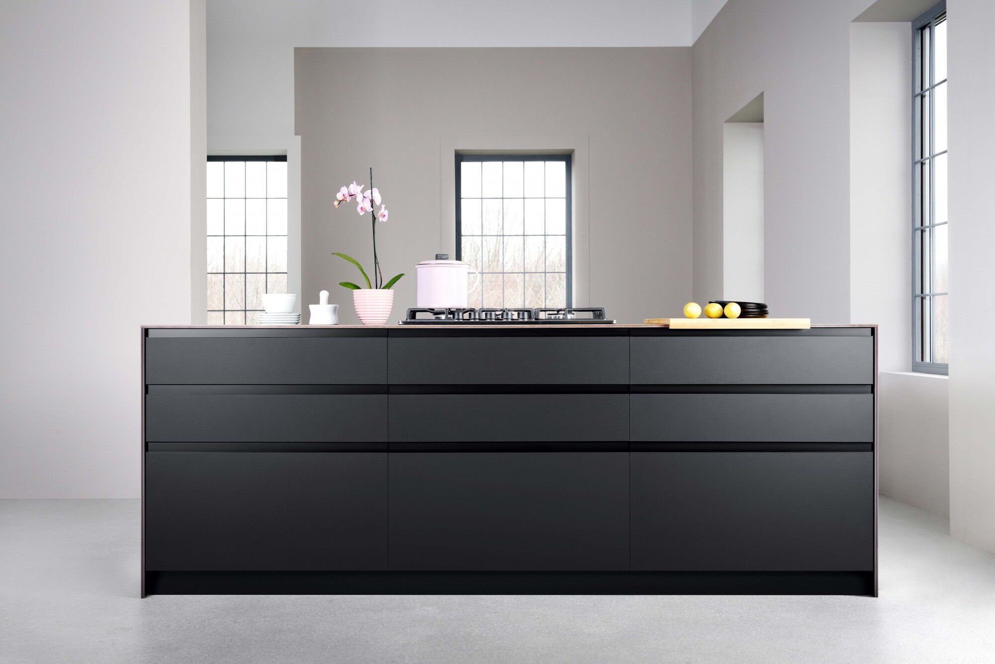 Деревянная секционная линейная кухня Neuvermoebelt SMART LINE KITCHEN SYSTEMS ARCH-00115330 - Вид №2