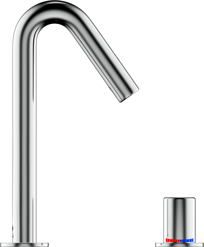 R321-B Сенсорный смеситель с палубным монтажом и рычагом регулировки температуры