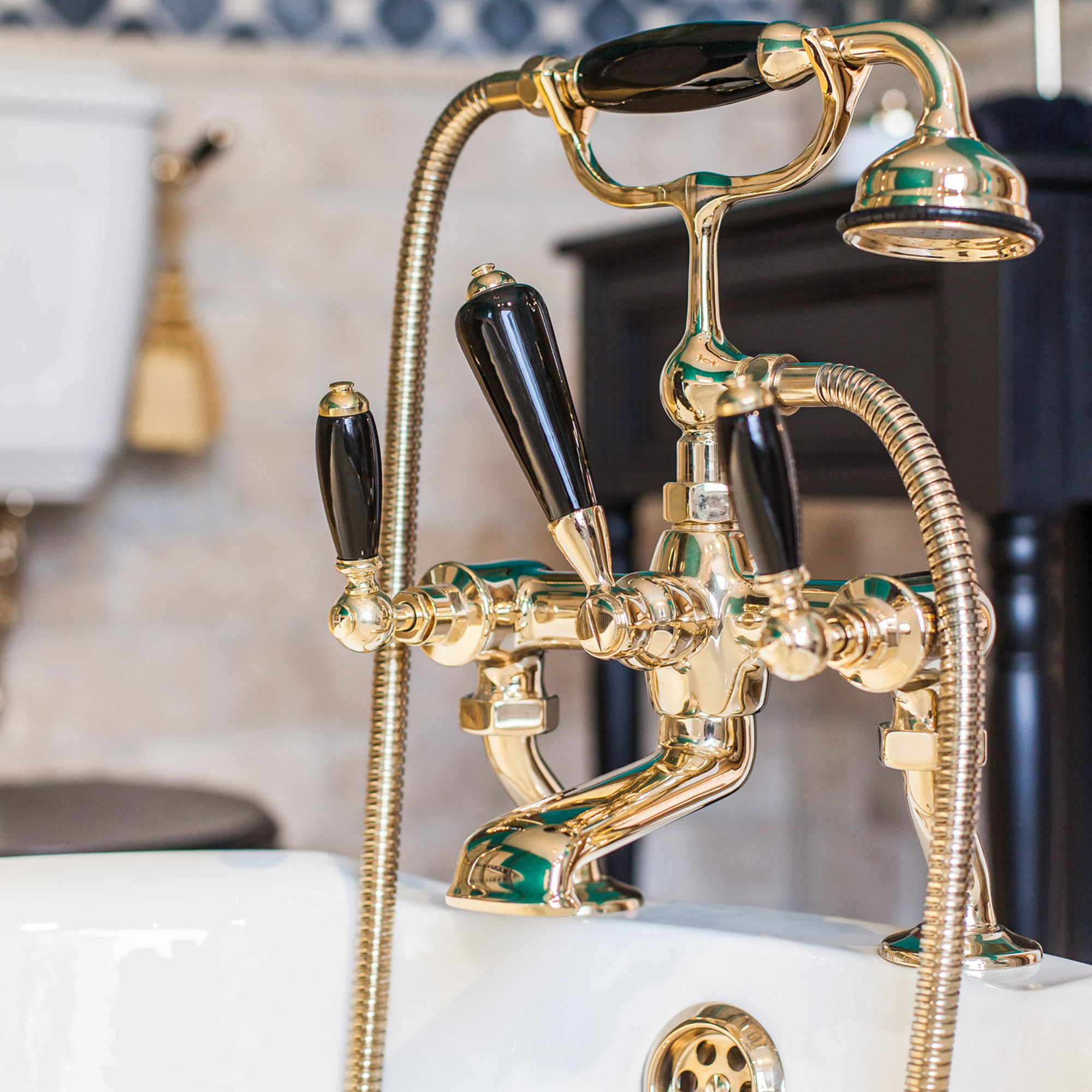 Traditional bathrooms BRIGHTON ¾ “смеситель для ванны и душа Tb330.514bl.ag  - Вид №2