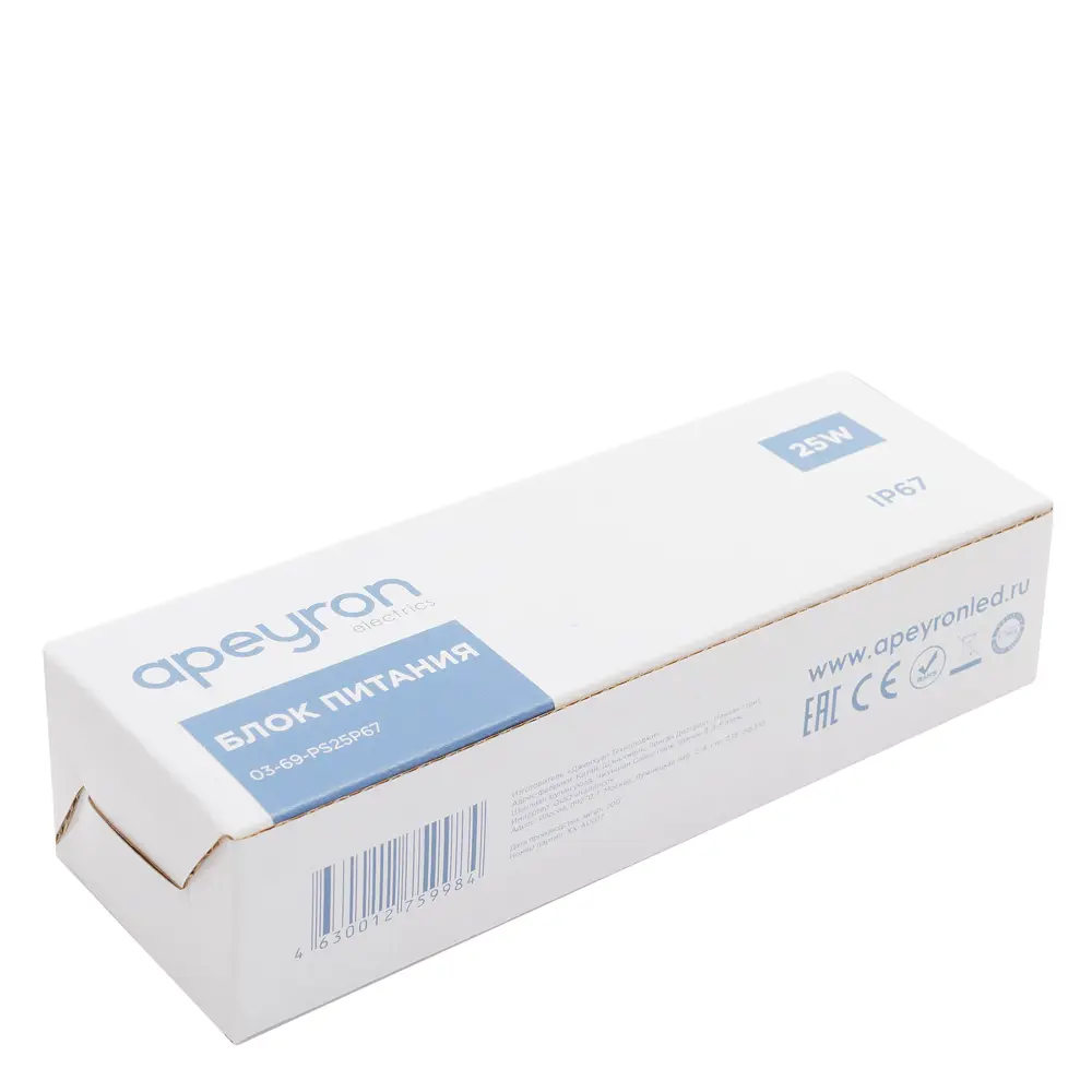 APEYRON Блок питания 12В 25Вт с защитой IP67 для светодиодного освещения 13834231 STLM-0003840 - Вид №5