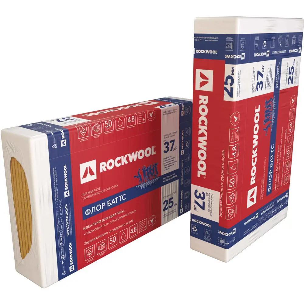 Rockwool Флор Баттс: Акустическая изоляция для тишины и комфорта 82151692 STLM-0020459