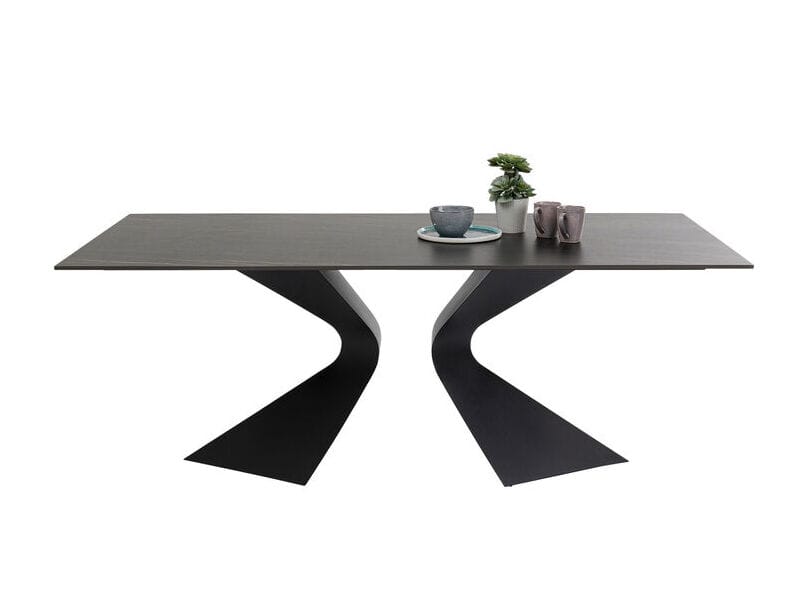 Прямоугольный стальной садовый стол с керамической столешницей KARE Design Gloria ARCH-00115618