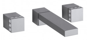 6П538 / 22 Встраиваемый смеситель для раковины на 3 отверстия, 220 мм. носик. Bongio Pure Glam