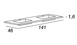 Мебель для ванной CEZARES BELLAGIO 140 Green Stone - Вид №10