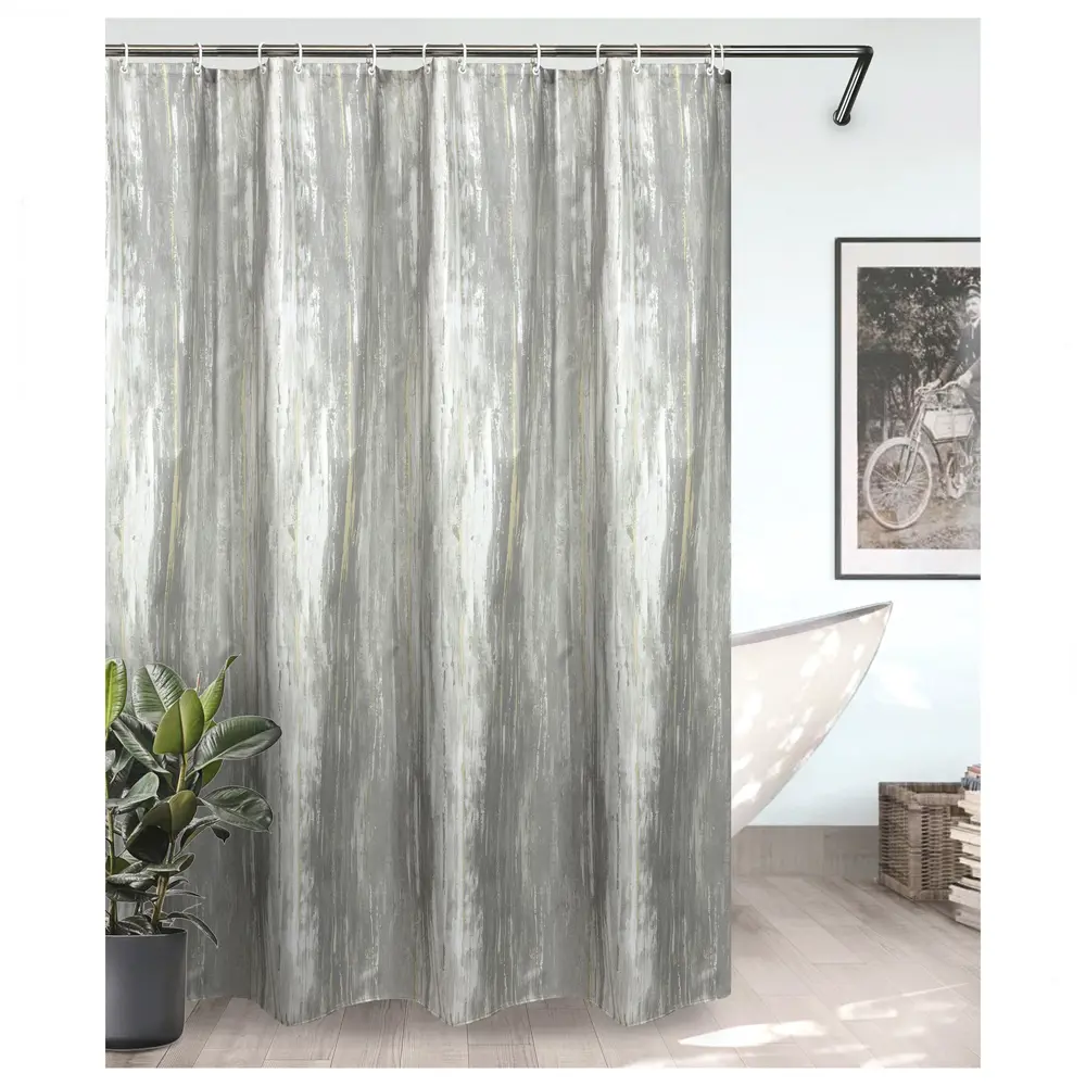 BATH PLUS Штора для душа Charme Nordic 180x200 см серый 89380458 STLM-1566248